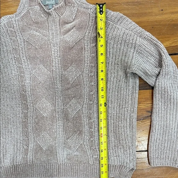 Marled Reunited Clothing Knit Sweater light pink size small - Picture 5 of 10
